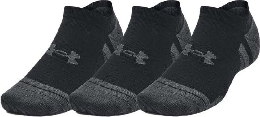Unisex UA Performance Tech 3pk No Show Socks Black 47.5-50.5, Black