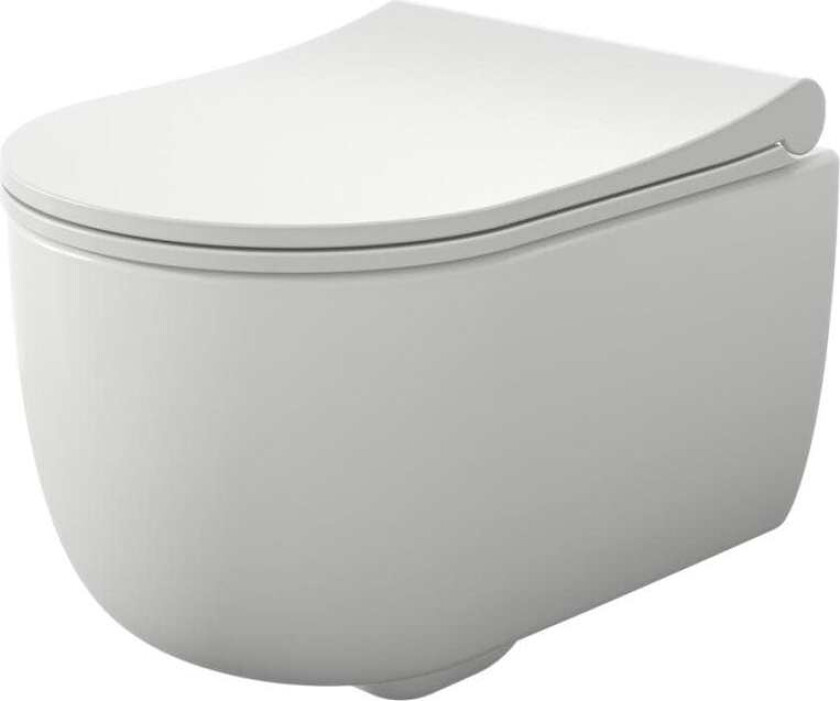 Alta Veggskål Rimless M/soft-close Sete - Vegghengt Toalett Hvit