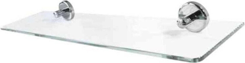 Azur Glasshylle Klart Glass Krom