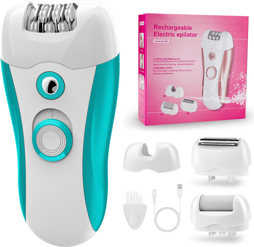 Elektrisk 3-i-1-ladyshaver for kvinner KS-009