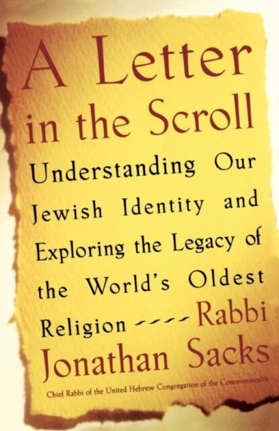 A Letter in the Scrolls av Rabbi Jonathan Sacks