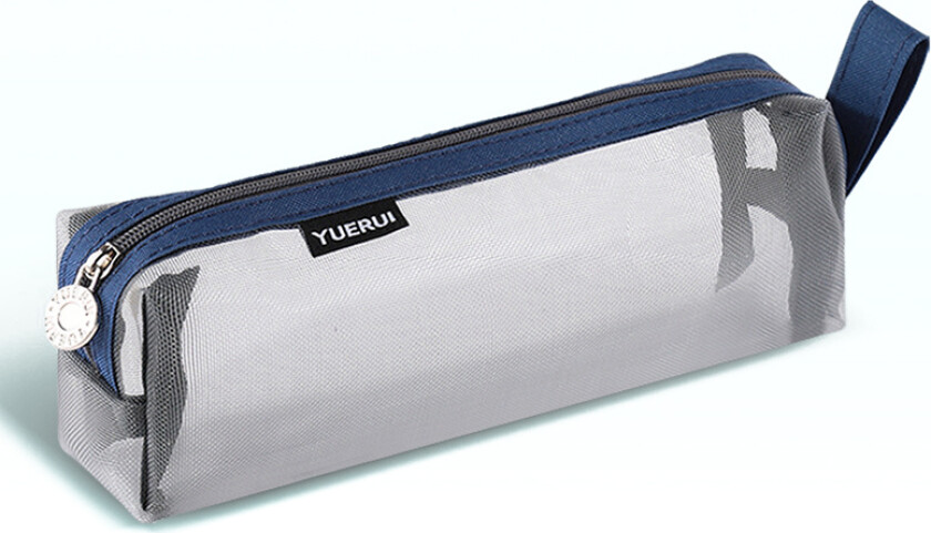 Blyantveske i gjennomsiktig netting