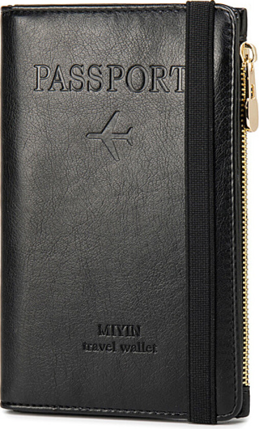 Slank RFID-blokkerende passlommebok - Reisearrangør med flere formål
