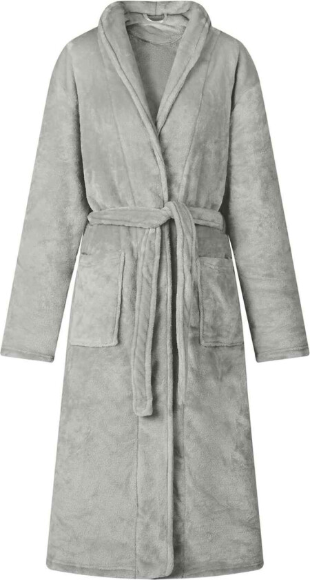 Badekåpe uten hette Grå l Flanell