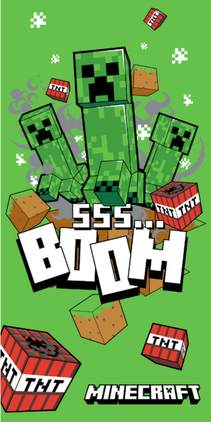 Towel - 70 x 140 cm - Minecraft Boom (1029328)