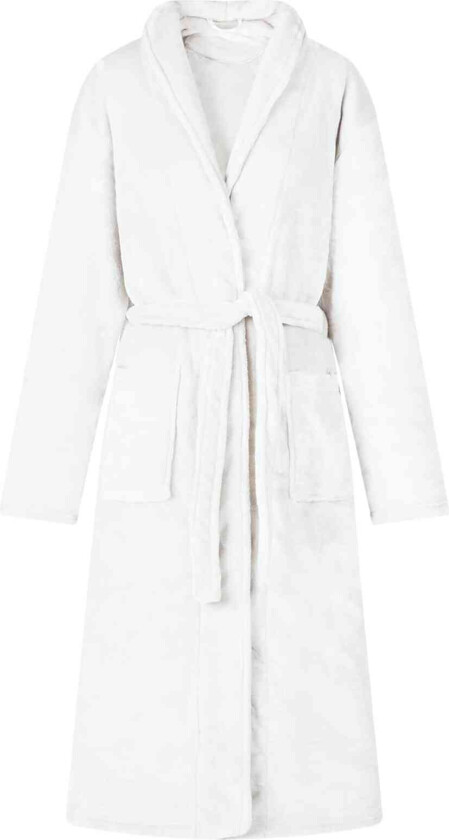Bilde av Badekåpe uten hette Hvit m Flanell