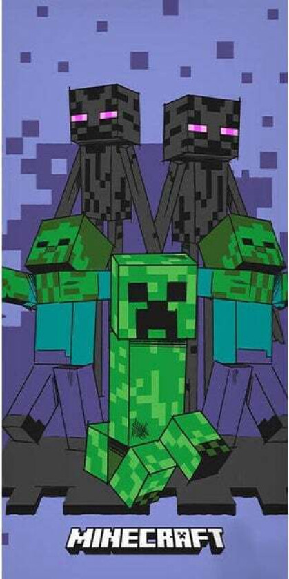 Towel - 70 x 140 cm - Minecraft Creeper (1029330)