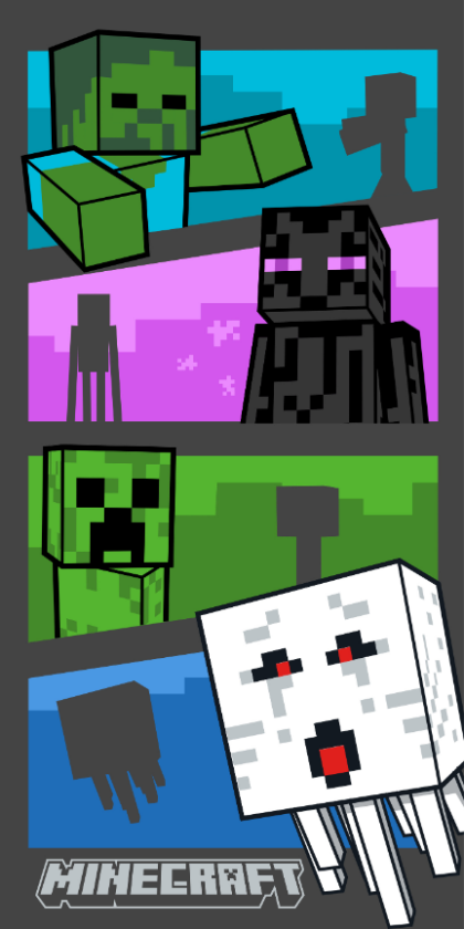 Towel - 70 x 140 cm - Minecraft (1029327)