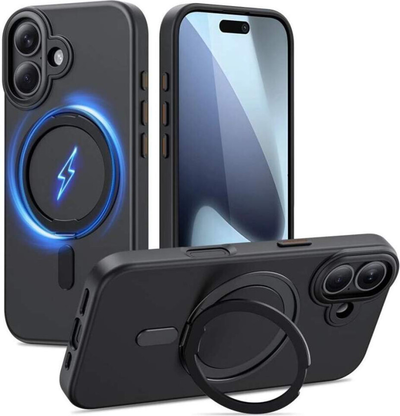 MagRing MagSafe-deksel til iPhone 17 – matt svart