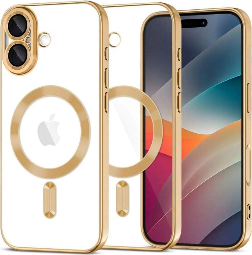 MagFlex MagSafe-deksel til iPhone 17 – gjennomsiktig gull