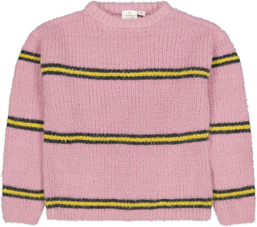 Genser - Strikk - TnDada - Pastel Lavender m. Gul - - 3-4 år (98-104) - Genser