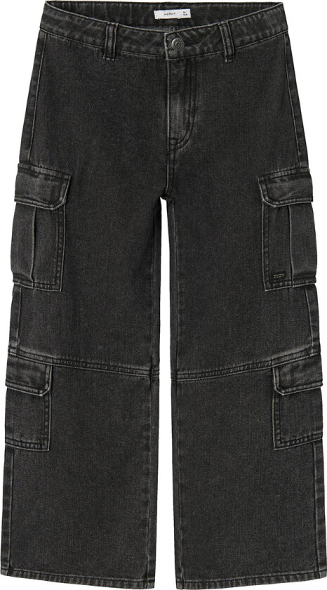 Jeans - Bred - Noos - NkfBella - Black Denim - - 13 år (158) - Jeans