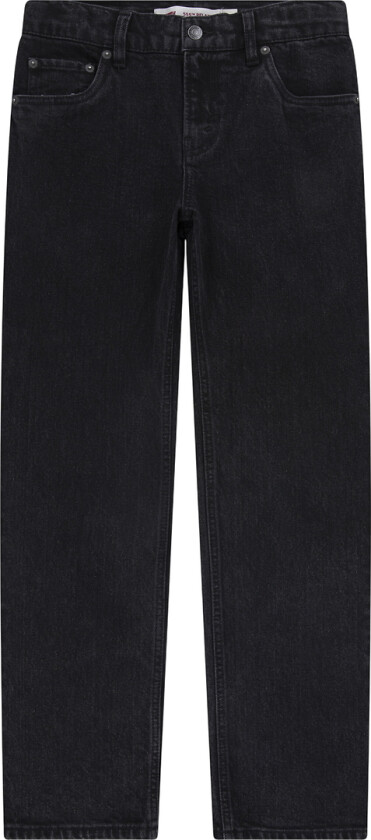 Jeans - 555 Avslappet Straight - Black Kløft - - 8 år (128) - Jeans