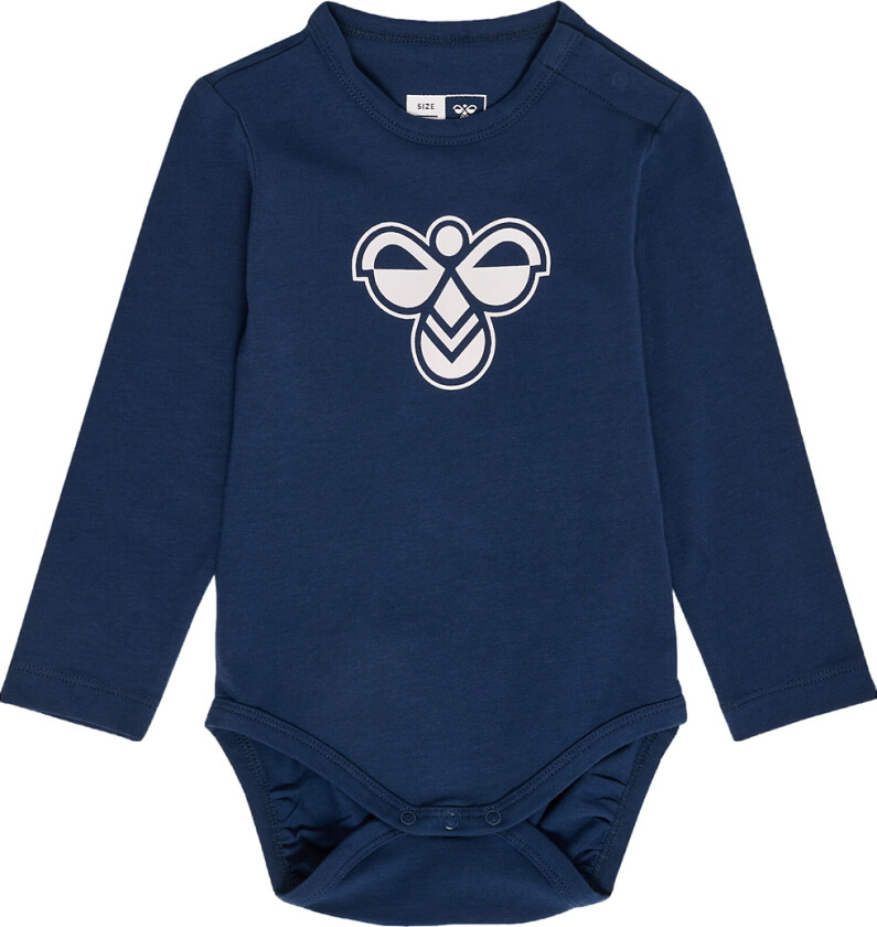 Body I/e - hmlMini - Dress Blues m. Logo - - 3 år (98) - Langermet Body