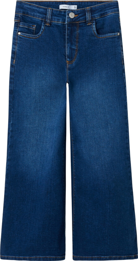 Jeans - Nr. - Bred - Dark Blue Denim - - 9 år (134) - Jeans