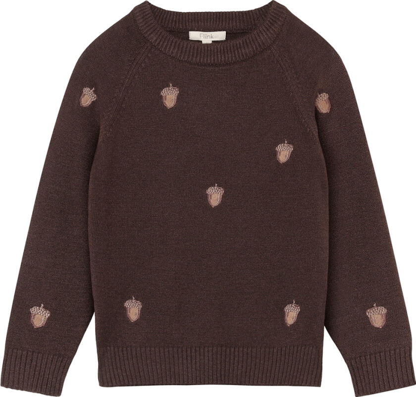 Genser - Strikk - Benna - Eikenøtt - Kaffebønne - - 122 - Genser