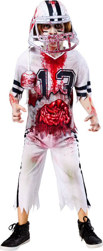 Kostymer - Zombie amerikansk fotballspiller - - 11-13 år (146-158) - Kostymer