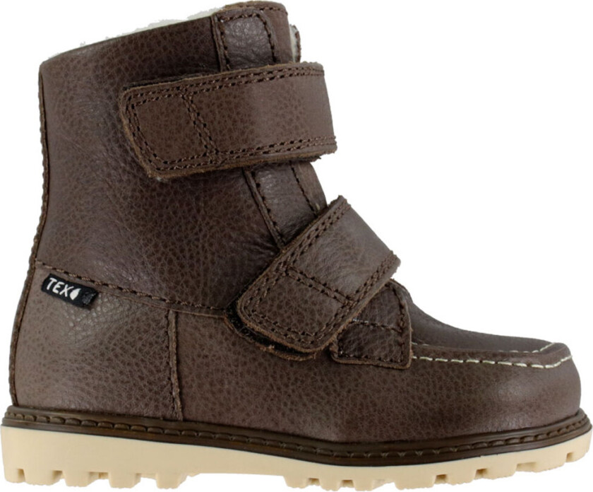 Vintersko - Tex - Terry - Vid passform - Mørkebrun - - 34 - Vinterstøvler