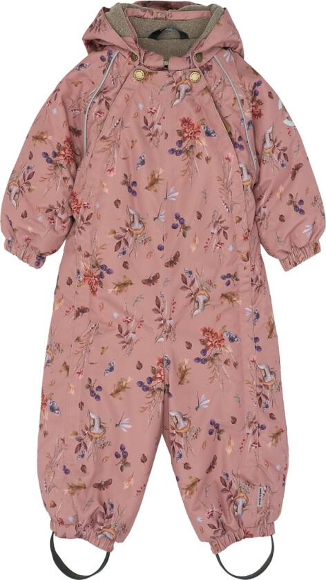 Vinterdress - AOP Floral - Burlwood - - 4 år (104) - Vinterdress