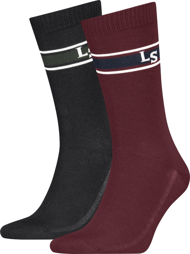 Sokker - 2-pack - Rød/Svart - - 43/46 - Sokker