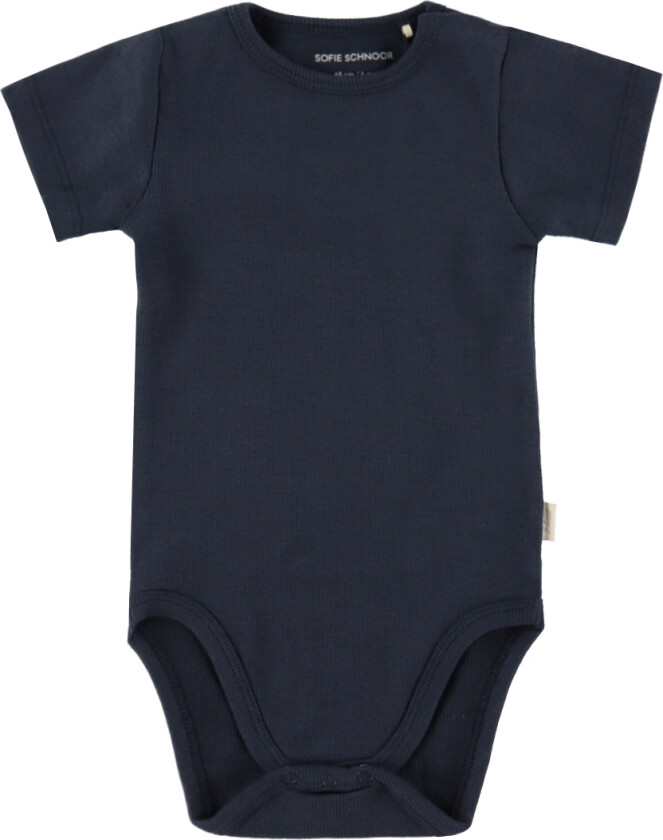 Body I/e - Rib - Aske - Dark Blue - - 62 - Langermet Body