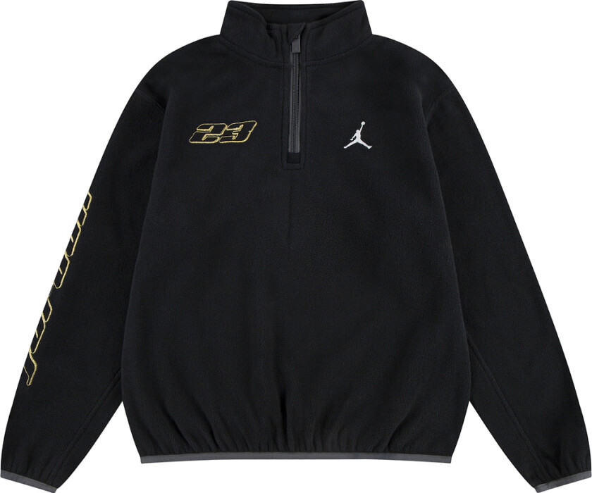 Fleecegenser - Black m. Logo - - 12-13 år (152-158) - Fleecejakke