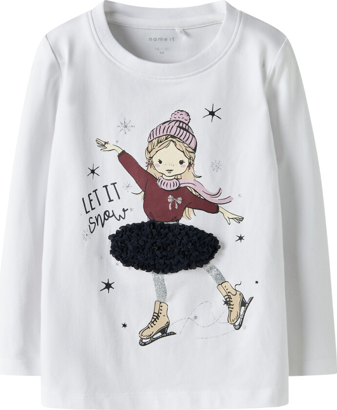 Genser - NmfSedra - Bright White - - 4 år (104) - Genser