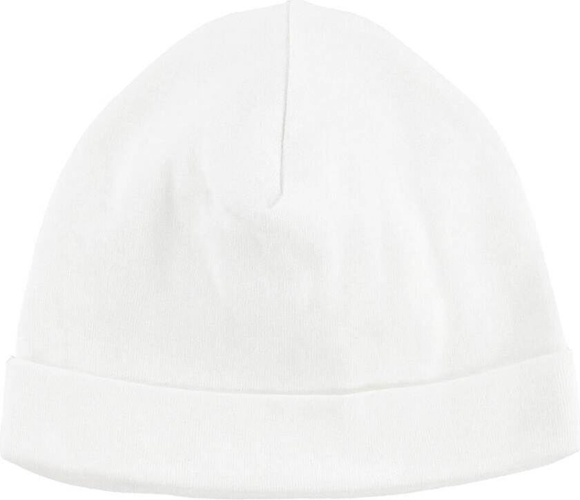 Bomullshatt - Hvit - - 48 cm - Lue