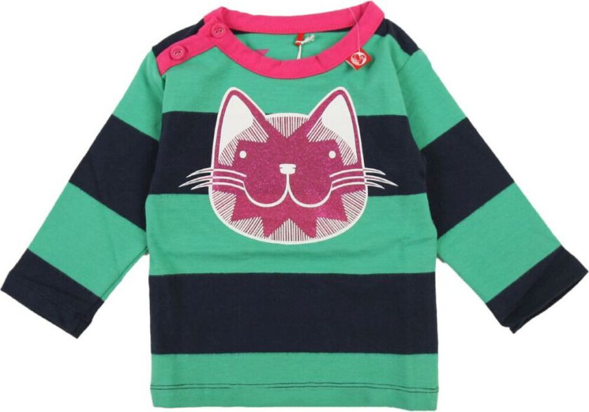 Genser - Danejohannes - Navy/Grønn Glitter Katt - - 3 md - Genser