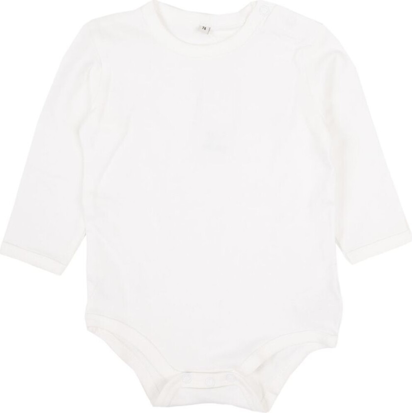 Pippi Body - Basic - L/Æ - Hvit - Pippi Baby - 50 - Langermet Body