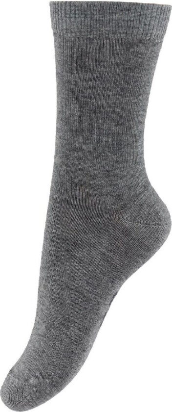 Sokker - Ull/Bomull - Grå Melert - - 17/19 - Sokker