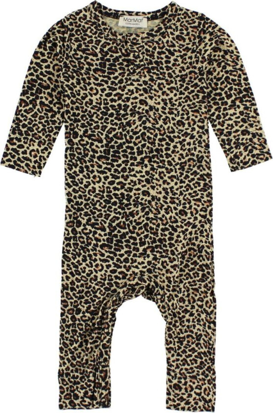 Jumpsuit - Brun Leopard Mønster - - 3 år (98) - Jumpsuit