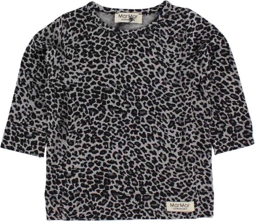 Genser - Grå Leopard Mønster - - 68 - Genser