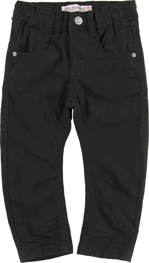 Bukser - Twill Regular - Svart - - 68 - Bukser - bomull