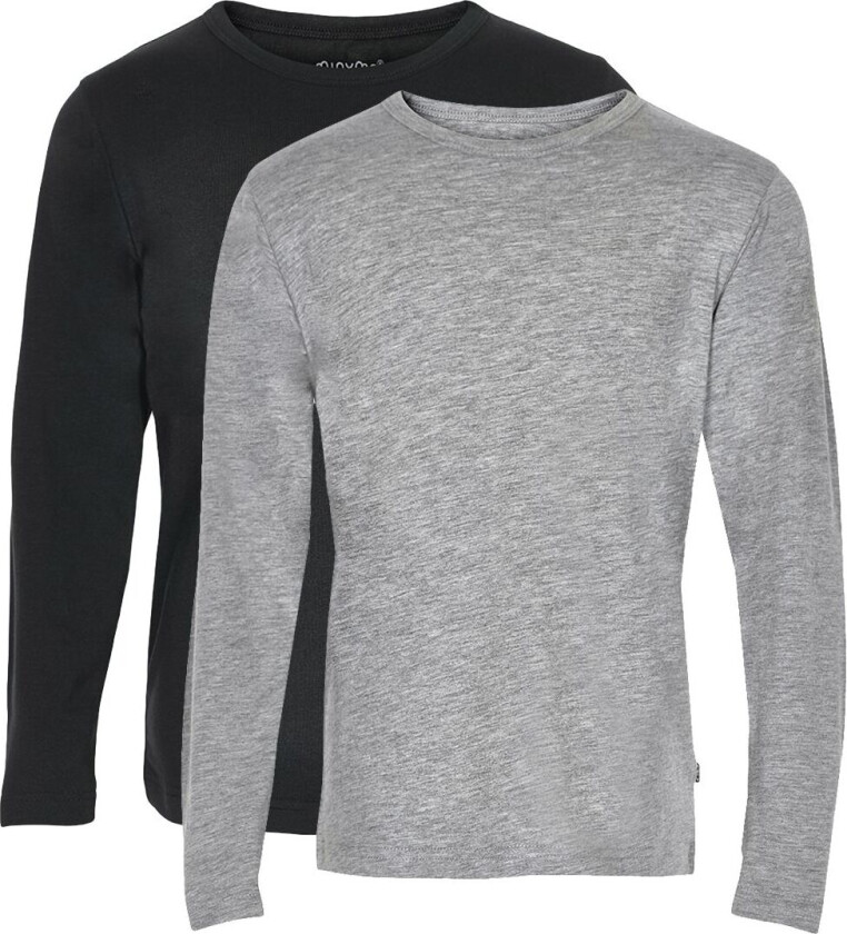 Genser - 2-pack - Svart/Grå Melert - - 2 år (92) - Genser