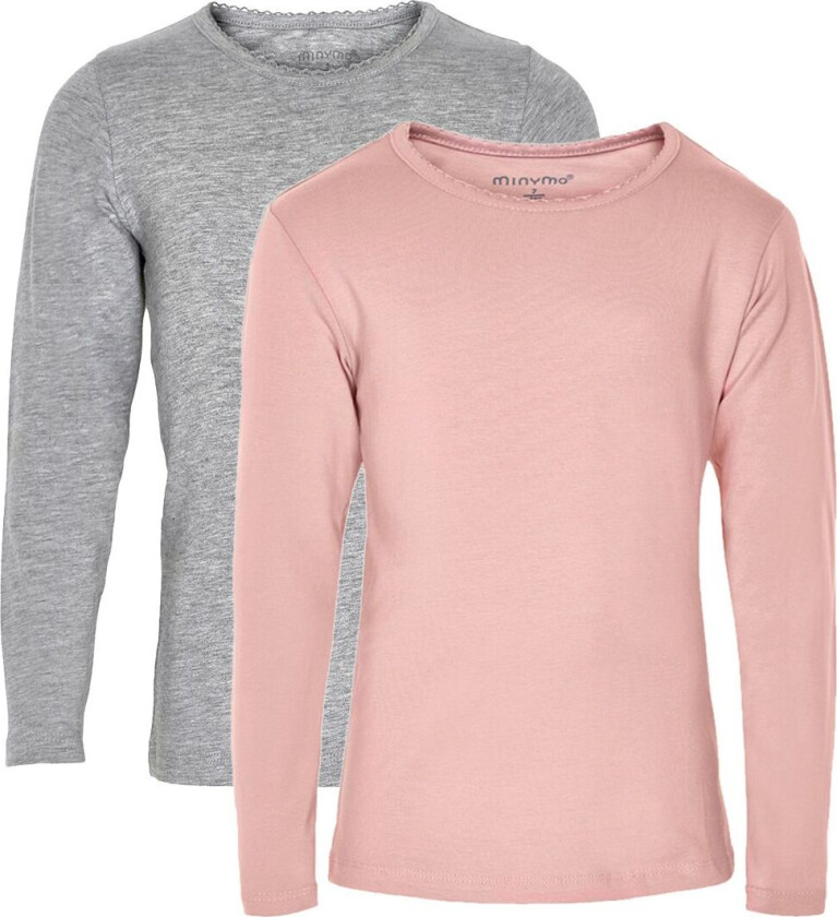 Genser - 2-pack - Rosa/Grå - - 7 år (122) - Genser