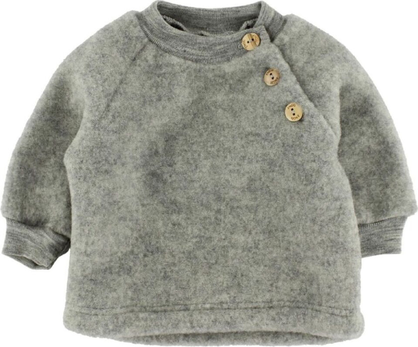 Genser - Ull - Grå Melert - - 74/80 - Genser