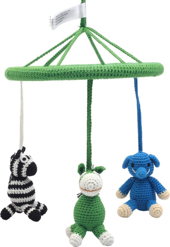 Uro - Grønn m. Esel/elefant/sebra - - OneSize - Uro