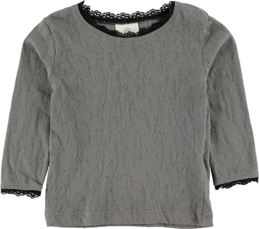 Genser - Grå m. Hullmønster - - 74 - Genser