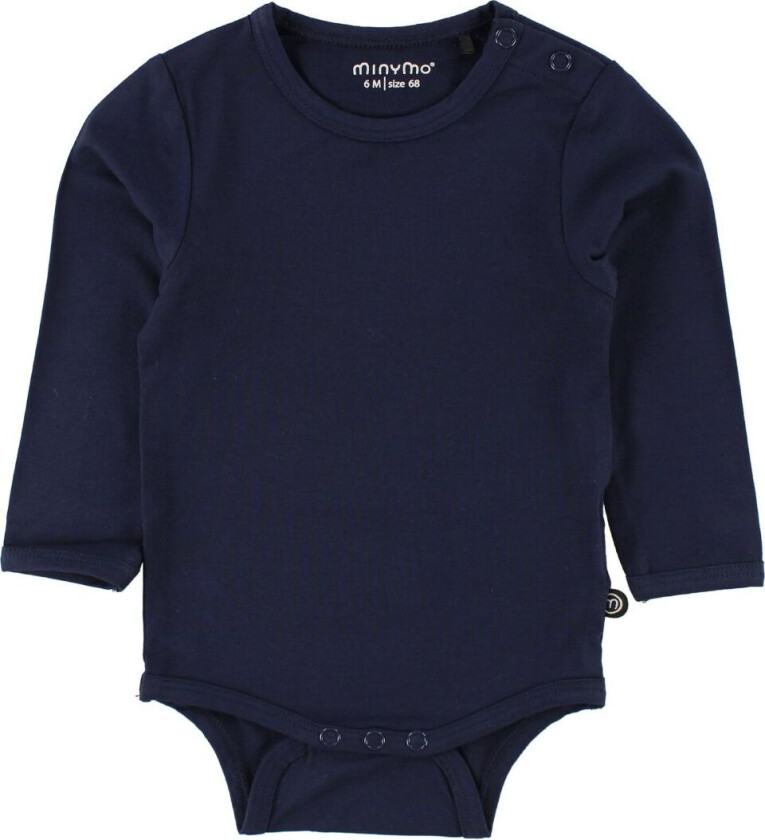 Body I/e - Bambus - Navy - - 2 år (92) - Langermet Body