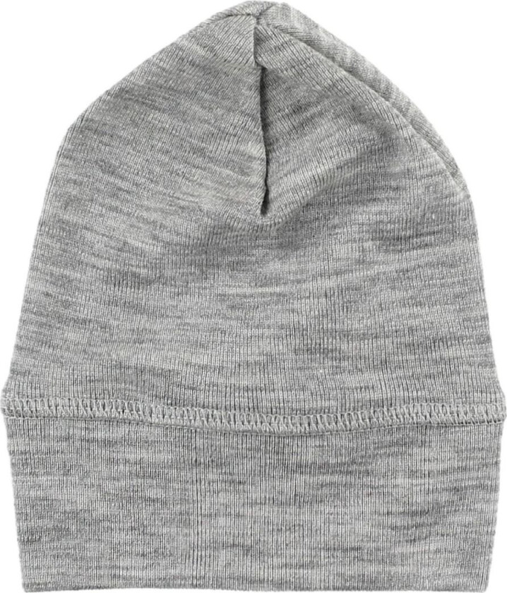 Lue - Ull/Silke - Grå Melert - - 62/68 - Lue