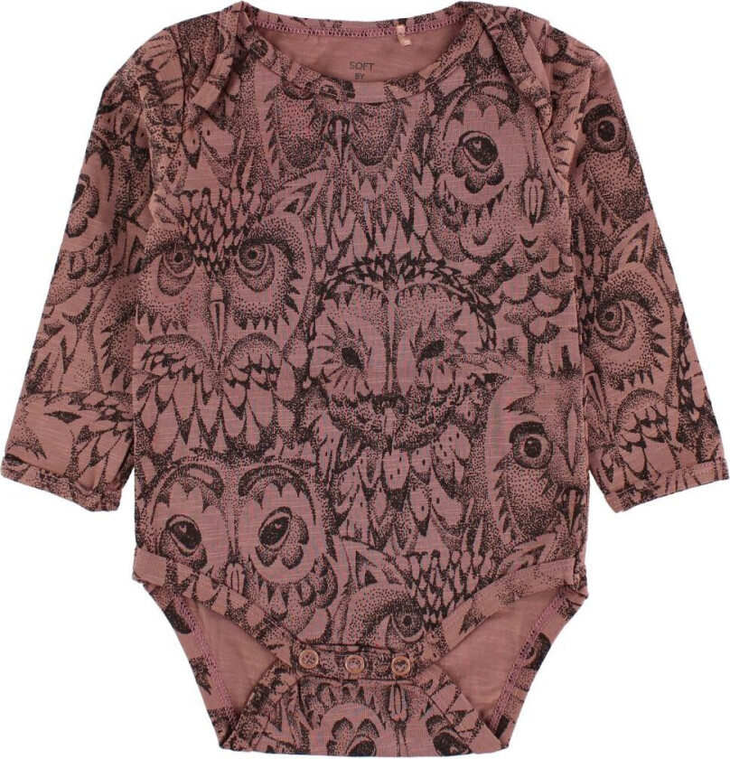 Body L/æ - Bob - Burlwood m. Ugler - - 18 md - Langermet Body