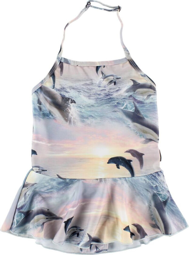 Badedrakt - UV50+ - Noelle - Dolphins Sunset - - 1 år (80) - Badetøy