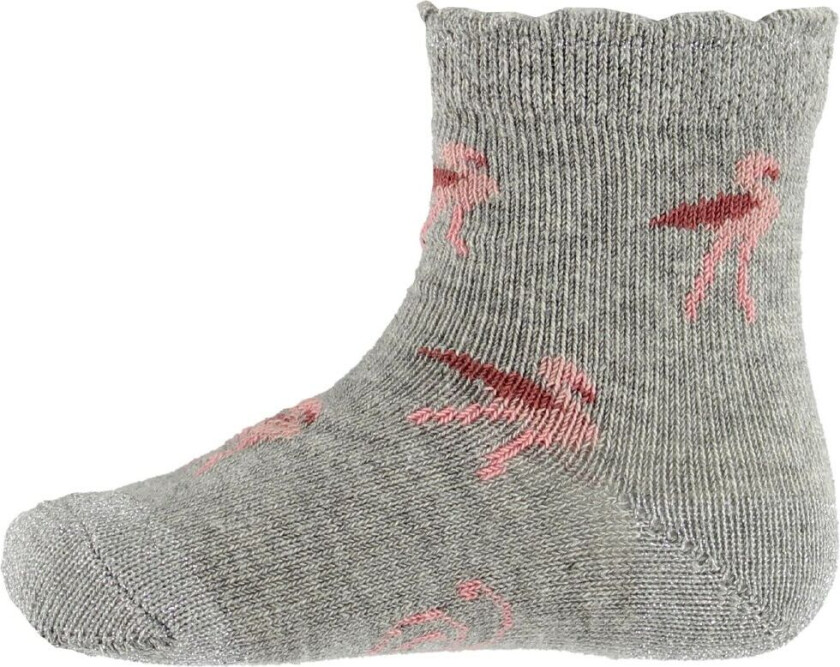 Petit By Sofie Schnoor Sokker - Grå Melert m. Flamingoer - Sofie Schnoor - 17/18 - Sokker