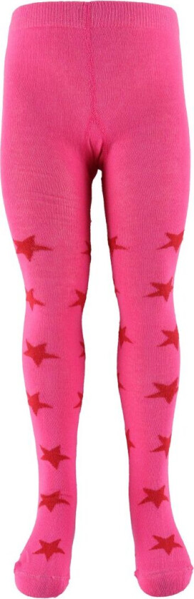 Strømpebukser - Rosa m. Stjerner - - 68/74 - Strømpebukser