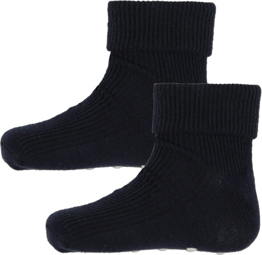 Sokker - 2-pack - Antiskli - Navy - - 19/22 - Sokker