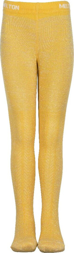 Strømpebukser - Gul m. Glitter/Mønster - - 80/86 - Strømpebukser