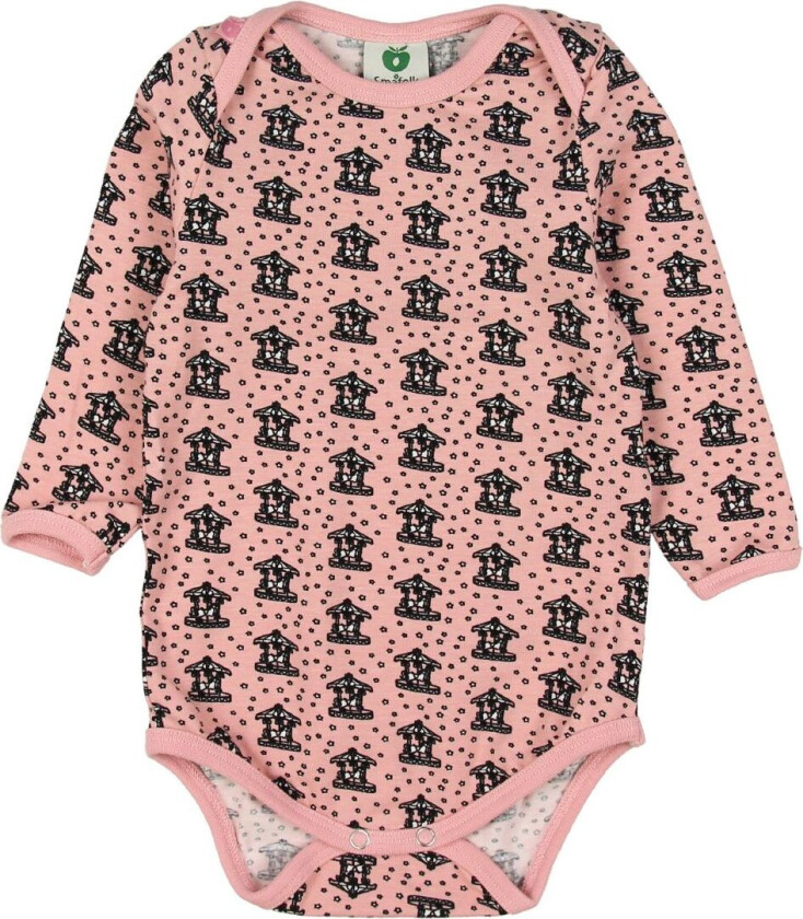 Body L/æ - Sølv Rosa m. Kenzie sine Carousel - - 56 - Langermet Body