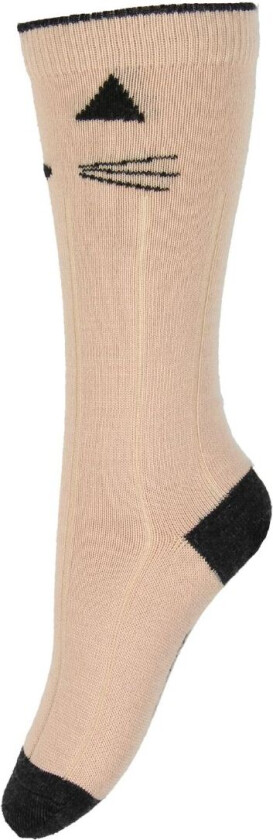 Knestrømper - Sofia - Ull - Pulver m. Katt - - 17/18 - Sokker