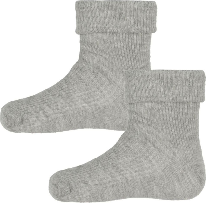 Sokker - 2-pack - Grå Melert - - 19/22 - Sokker